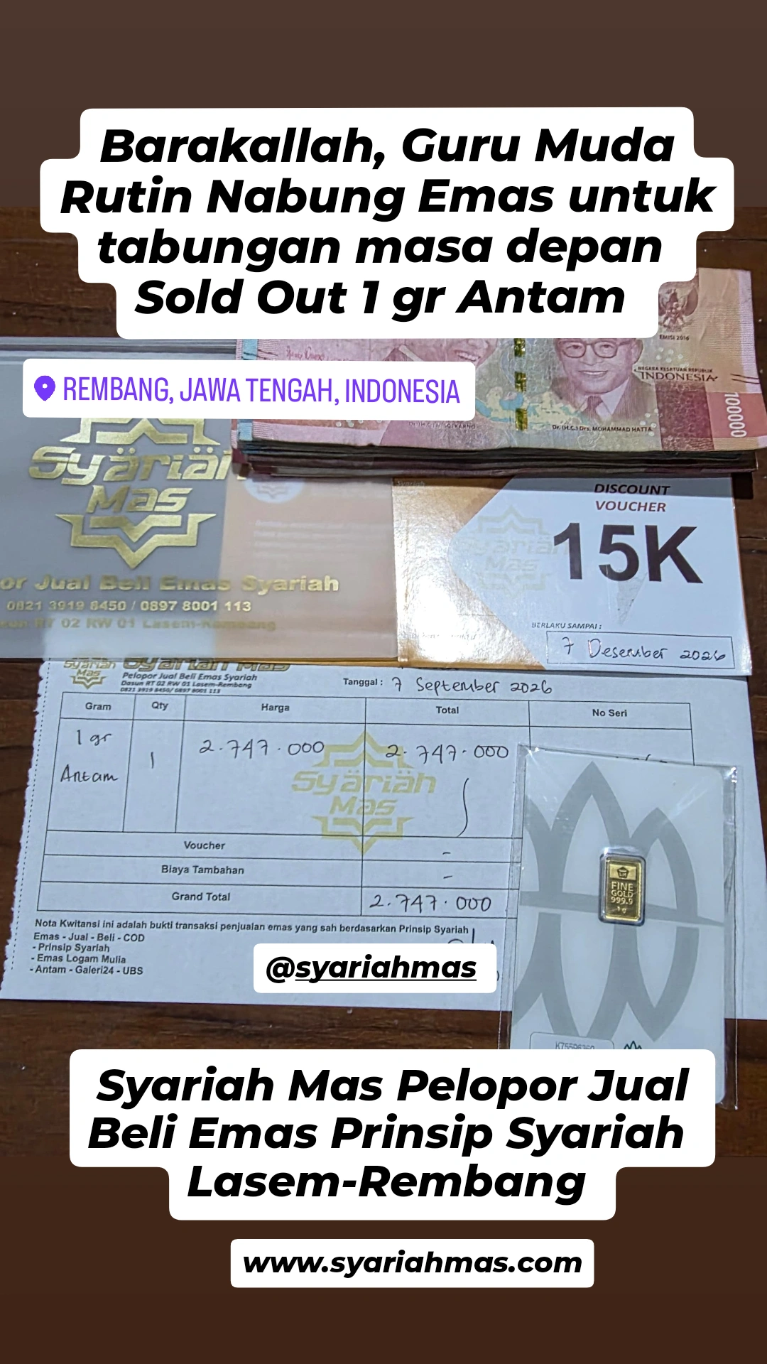 Screenshot testimoni Customer Sulang